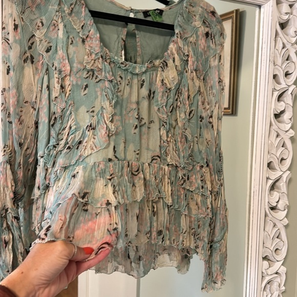 Love Sam boho sheer crop blouse - Picture 5 of 6